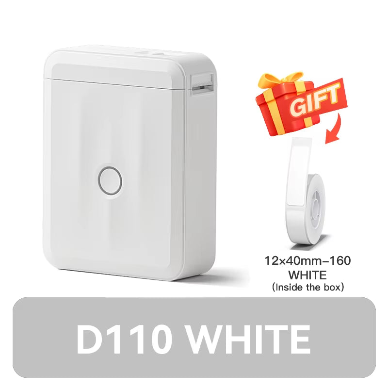 D110 D11 D101 Smart Portable Label Printer Mini Pocket Thermal Sticker Maker Self-Adhesive Label Printer for Office Home