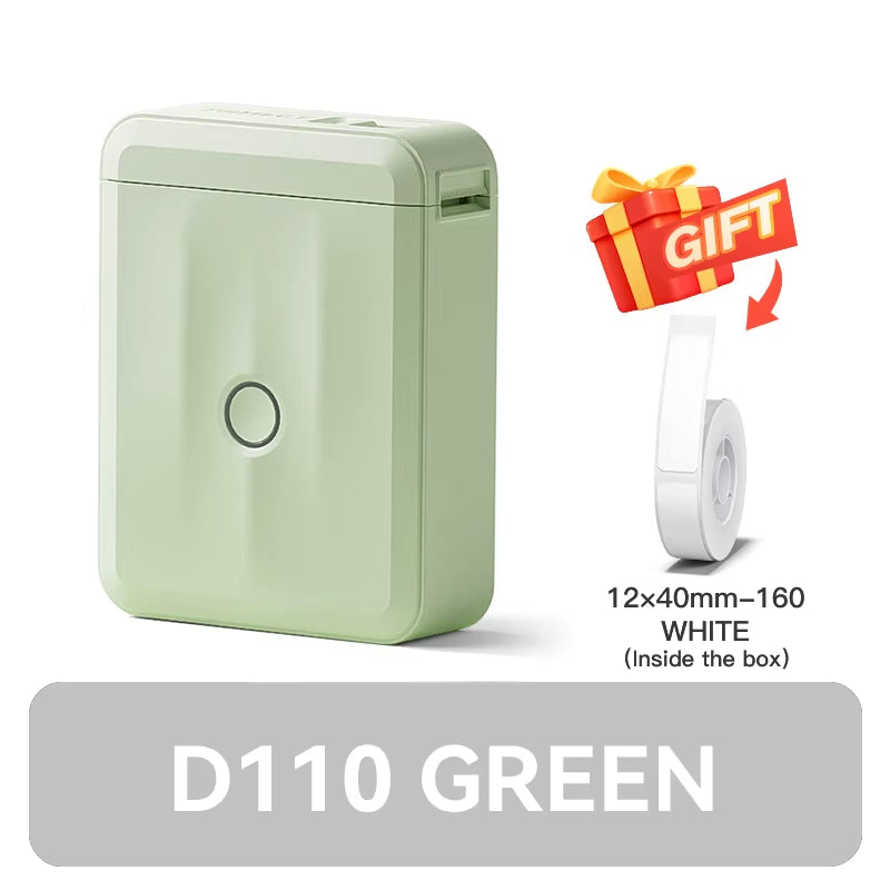 D110 D11 D101 Smart Portable Label Printer Mini Pocket Thermal Sticker Maker Self-Adhesive Label Printer for Office Home