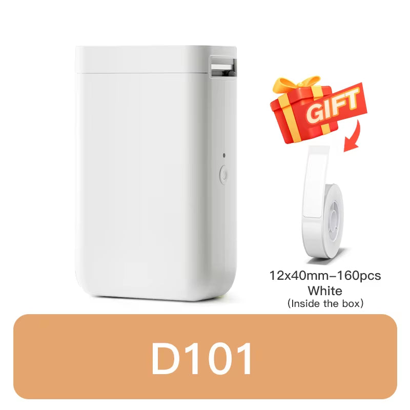 D110 D11 D101 Smart Portable Label Printer Mini Pocket Thermal Sticker Maker Self-Adhesive Label Printer for Office Home