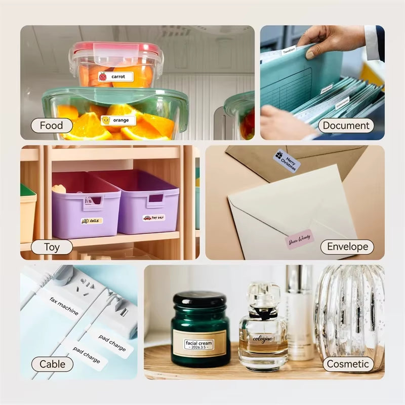 D110 D11 D101 Smart Portable Label Printer Mini Pocket Thermal Sticker Maker Self-Adhesive Label Printer for Office Home